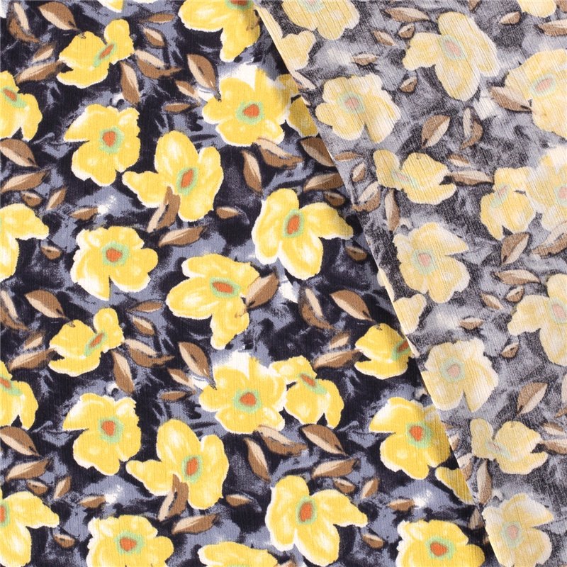 BORKEN CREPE YORYU FLOWERS