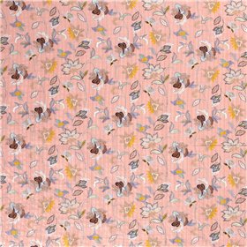 COTTON VISCOSE SLUB FLOWERS