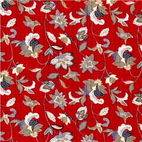 COTTON VISCOSE SLUB FLOWERS