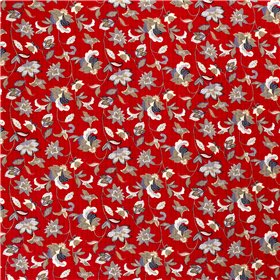 COTTON VISCOSE SLUB FLOWERS