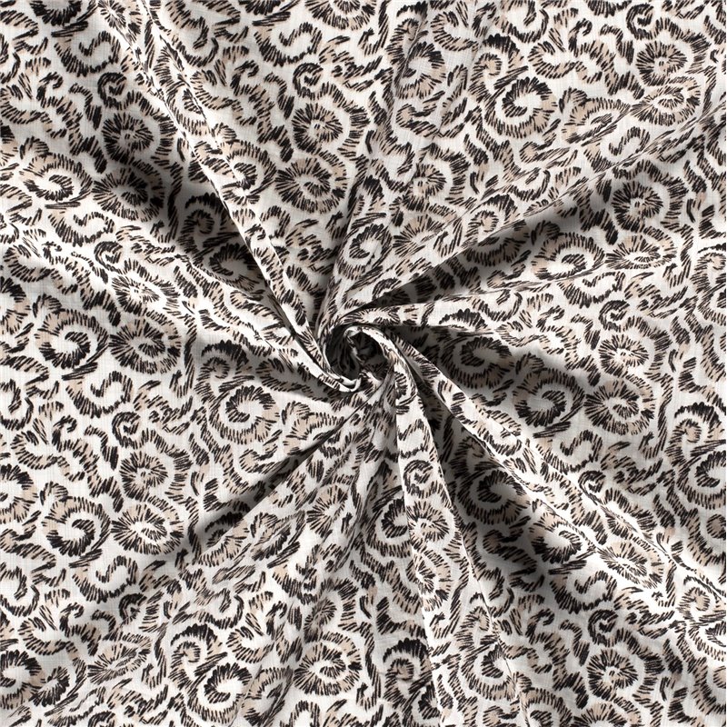 COTTON VISCOSE SLUB ABSTRACT