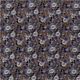 COTTON VISCOSE SLUB FLOWERS