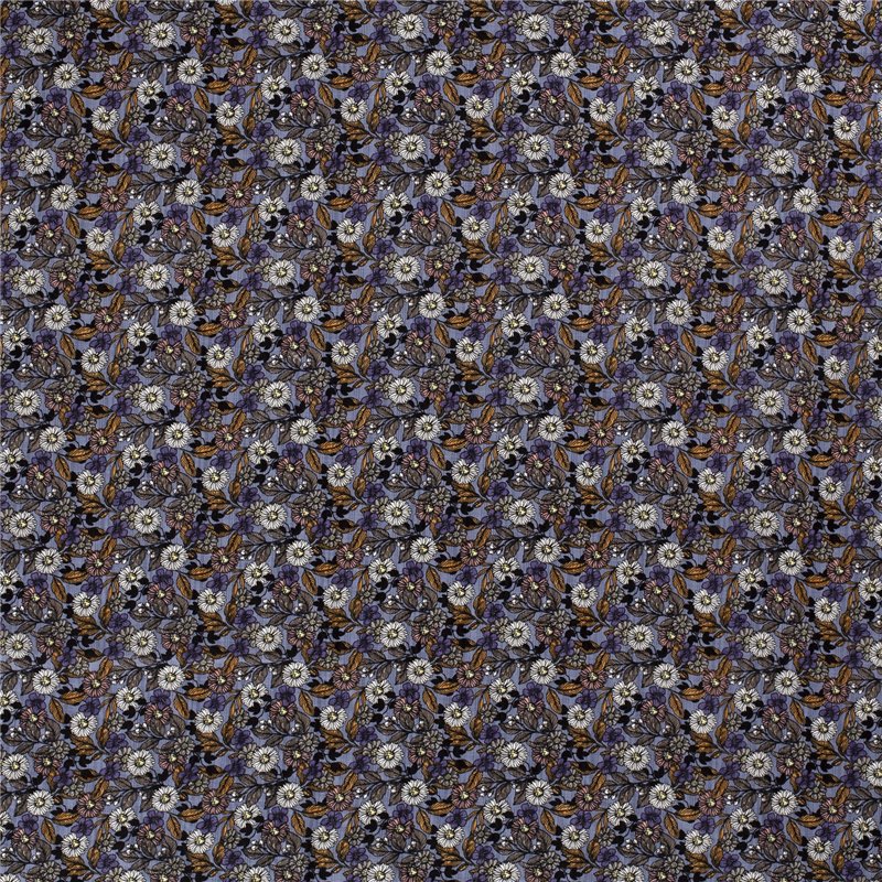 COTTON VISCOSE SLUB FLOWERS