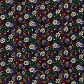 COTTON VISCOSE SLUB FLOWERS