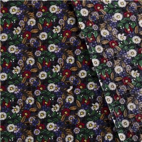 COTTON VISCOSE SLUB FLOWERS
