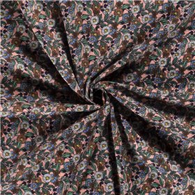 COTTON VISCOSE SLUB FLOWERS