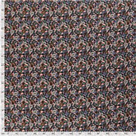 COTTON VISCOSE SLUB FLOWERS
