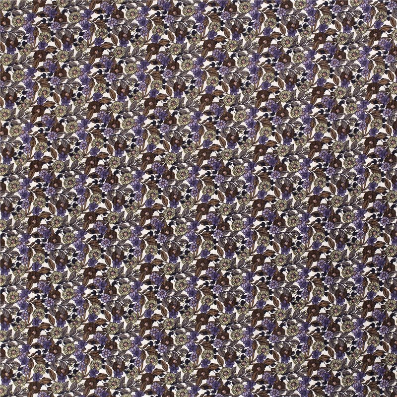 COTTON VISCOSE SLUB FLOWERS