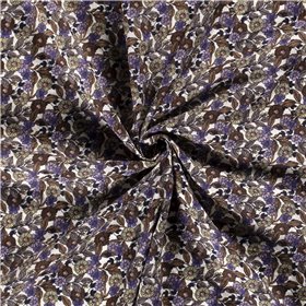 COTTON VISCOSE SLUB FLOWERS