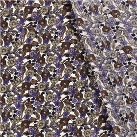 COTTON VISCOSE SLUB FLOWERS