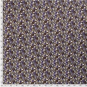 COTTON VISCOSE SLUB FLOWERS