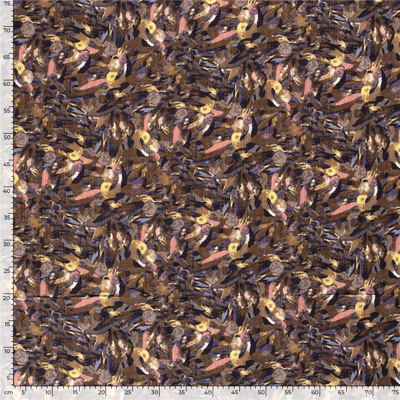 COTTON VISCOSE SLUB ABSTRACT