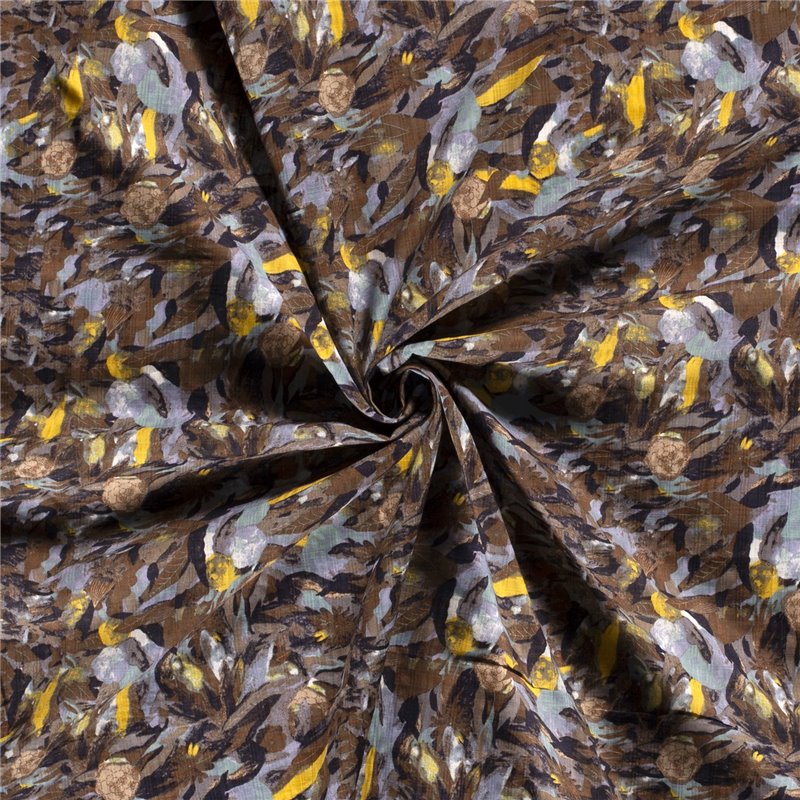 COTTON VISCOSE SLUB ABSTRACT