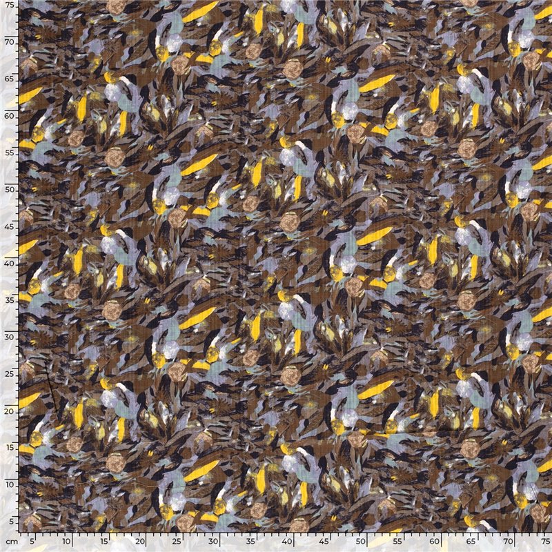 COTTON VISCOSE SLUB ABSTRACT