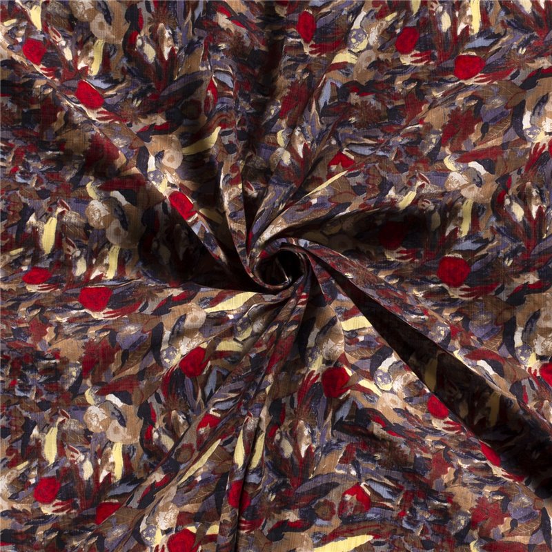 COTTON VISCOSE SLUB ABSTRACT
