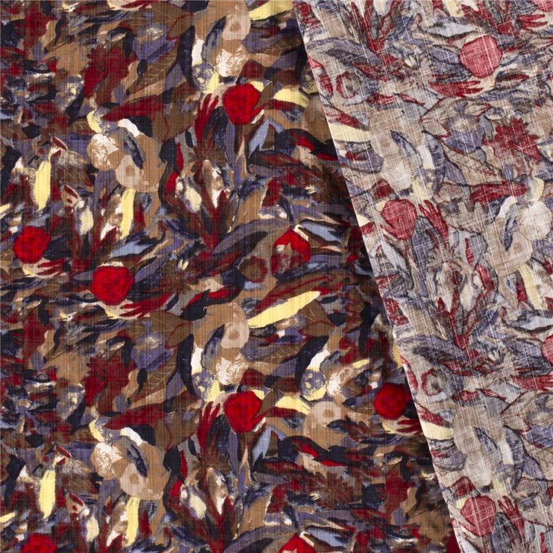 COTTON VISCOSE SLUB ABSTRACT