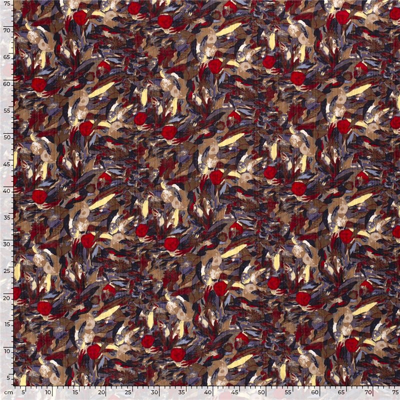 COTTON VISCOSE SLUB ABSTRACT