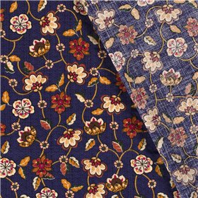 COTTON VISCOSE SLUB FLOWERS