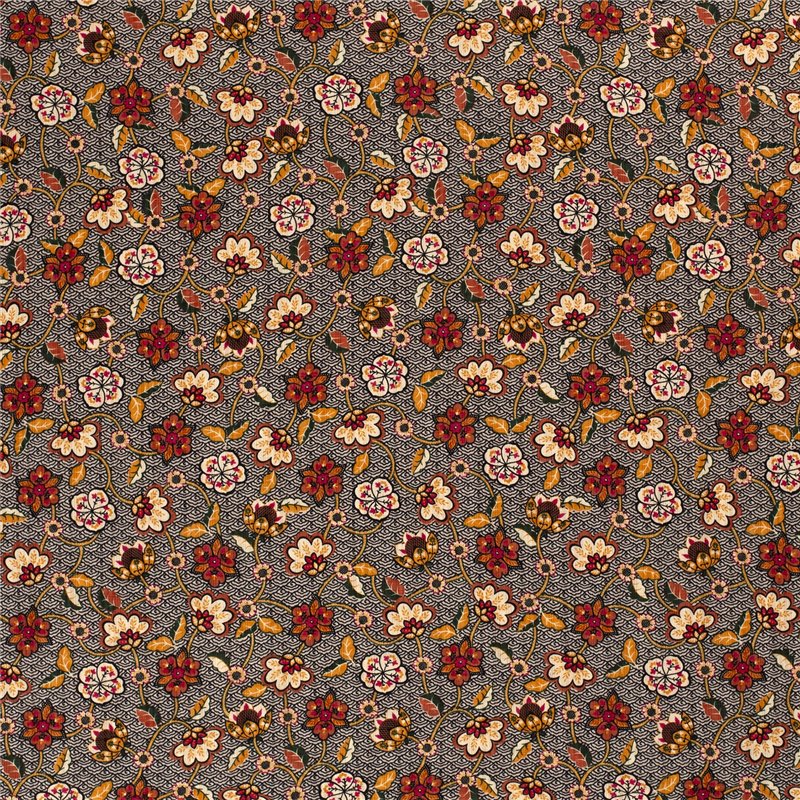 COTTON VISCOSE SLUB FLOWERS