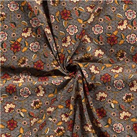 COTTON VISCOSE SLUB FLOWERS