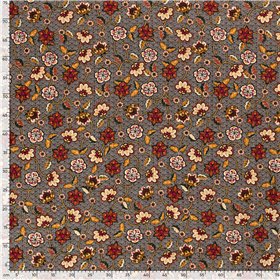 COTTON VISCOSE SLUB FLOWERS