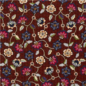 COTTON VISCOSE SLUB FLOWERS