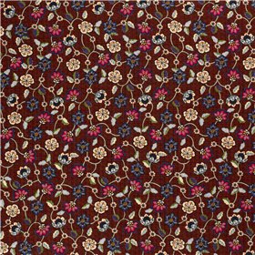 COTTON VISCOSE SLUB FLOWERS
