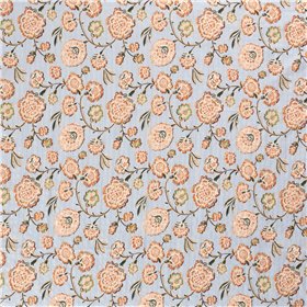 COTTON VISCOSE SLUB FLOWERS