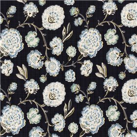 COTTON VISCOSE SLUB FLOWERS