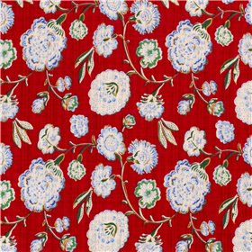 COTTON VISCOSE SLUB FLOWERS
