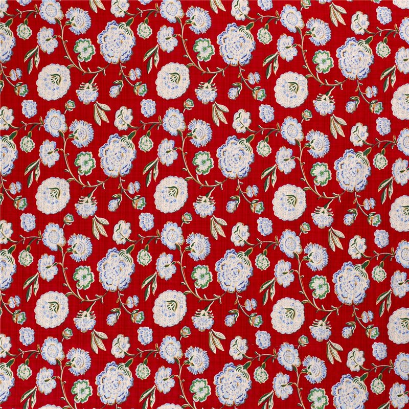 COTTON VISCOSE SLUB FLOWERS