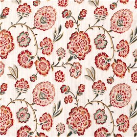 COTTON VISCOSE SLUB FLOWERS