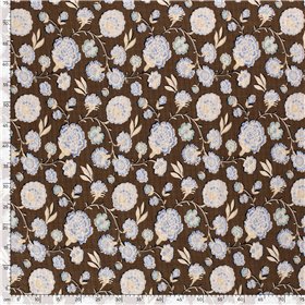 COTTON VISCOSE SLUB FLOWERS