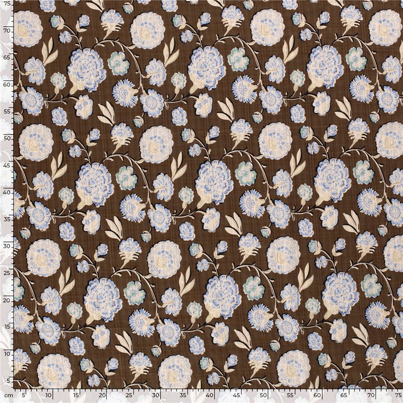 COTTON VISCOSE SLUB FLOWERS