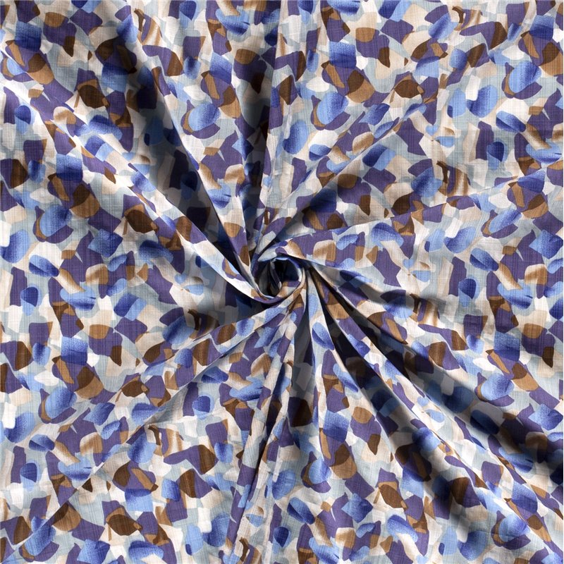COTTON VISCOSE SLUB ABSTRACT