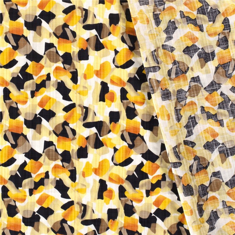 COTTON VISCOSE SLUB ABSTRACT