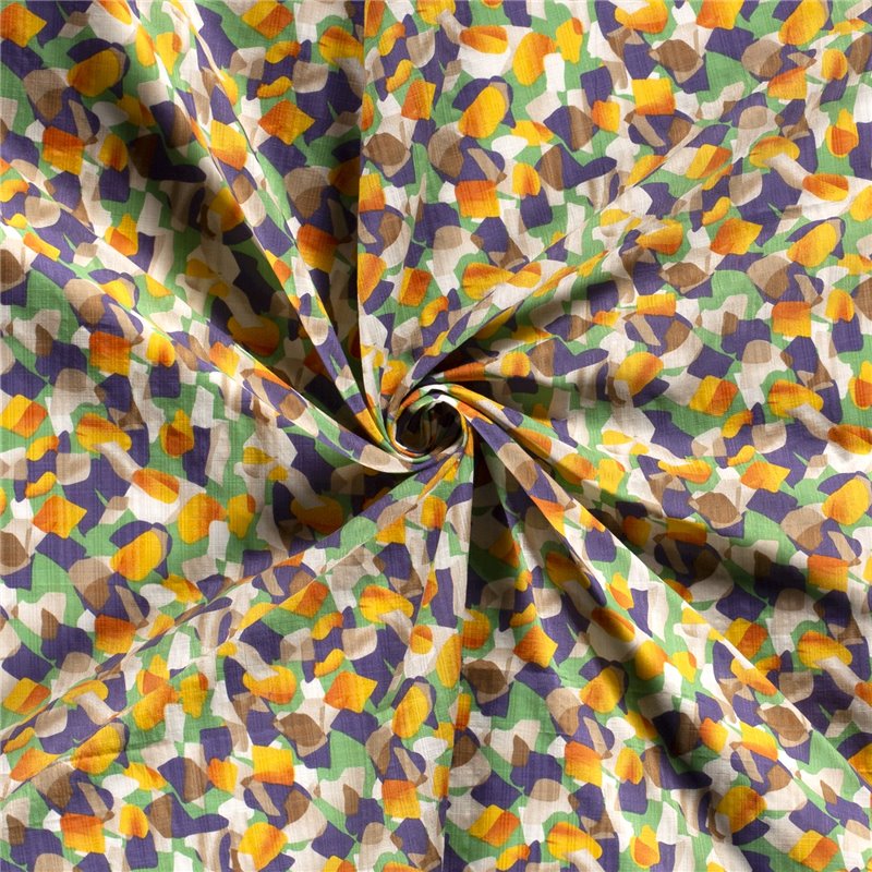 COTTON VISCOSE SLUB ABSTRACT