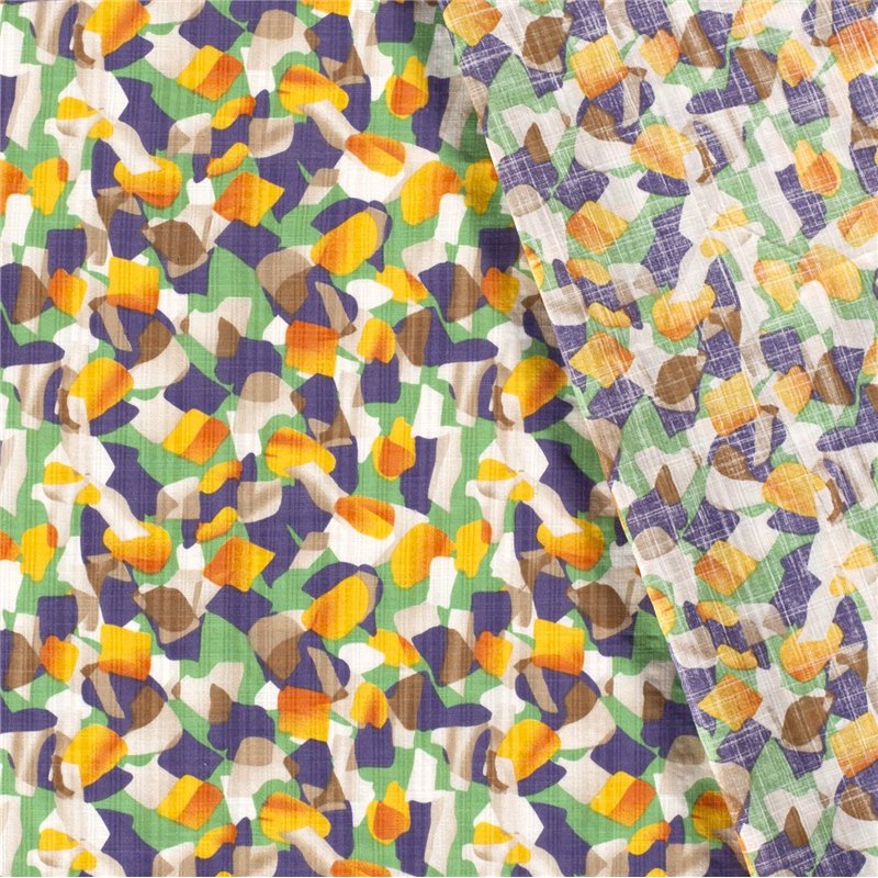 COTTON VISCOSE SLUB ABSTRACT