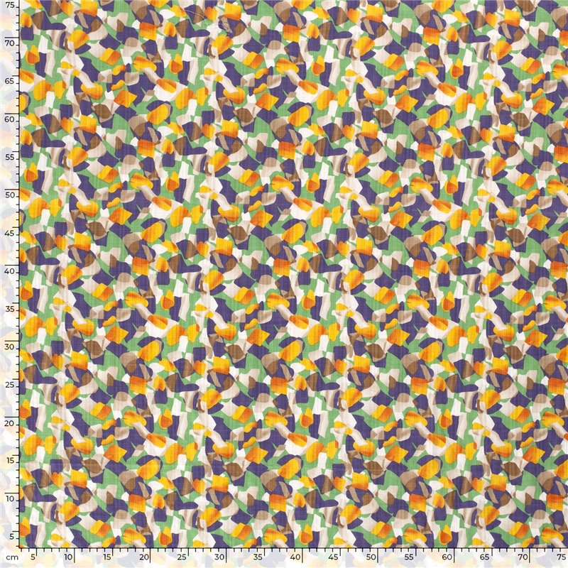 COTTON VISCOSE SLUB ABSTRACT