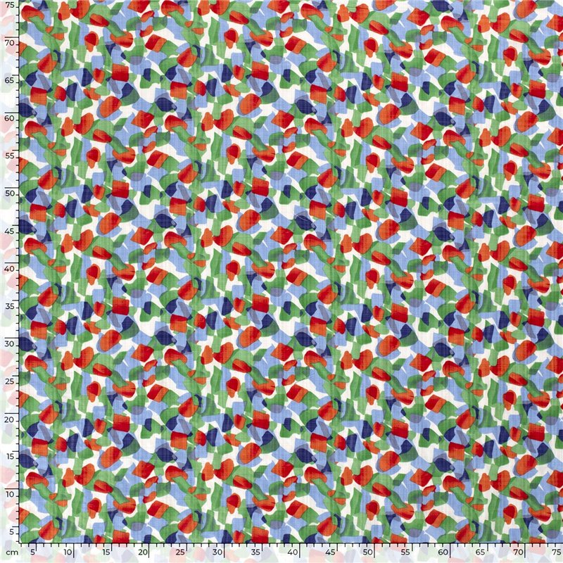 COTTON VISCOSE SLUB ABSTRACT