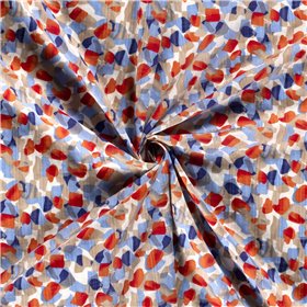 COTTON VISCOSE SLUB ABSTRACT