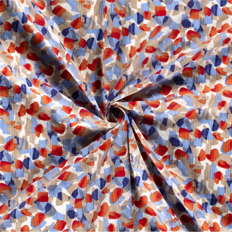 COTTON VISCOSE SLUB ABSTRACT