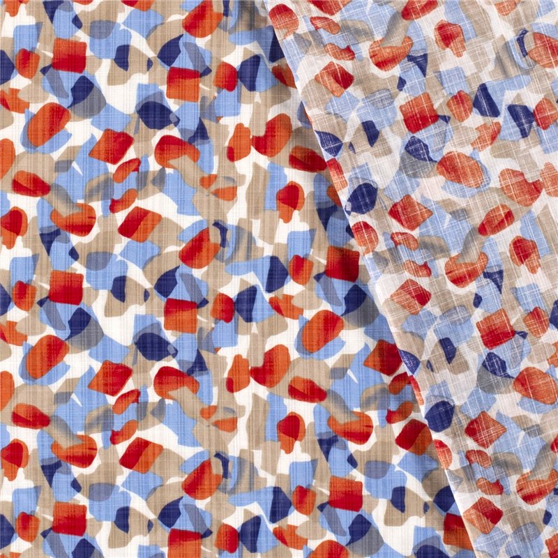 COTTON VISCOSE SLUB ABSTRACT