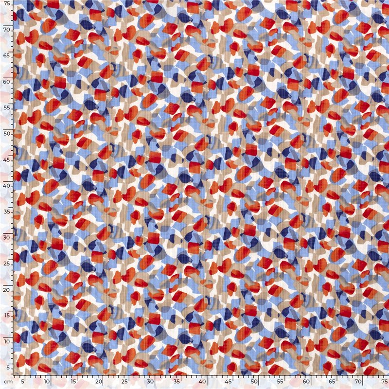 COTTON VISCOSE SLUB ABSTRACT