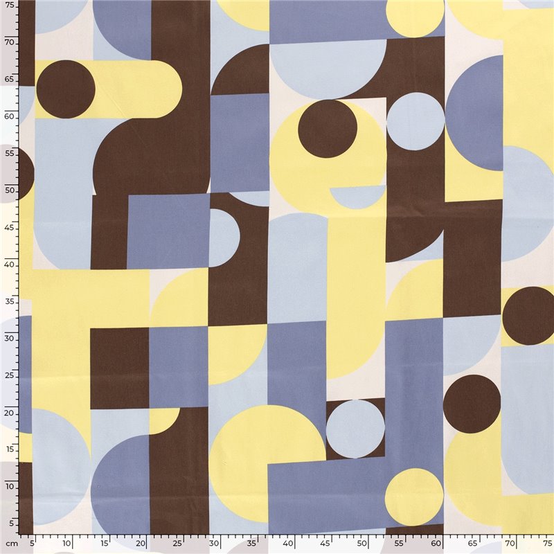 COTTON SATIN ABSTRACT