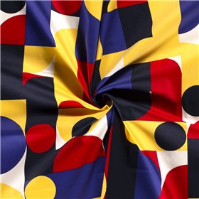 COTTON SATIN ABSTRACT
