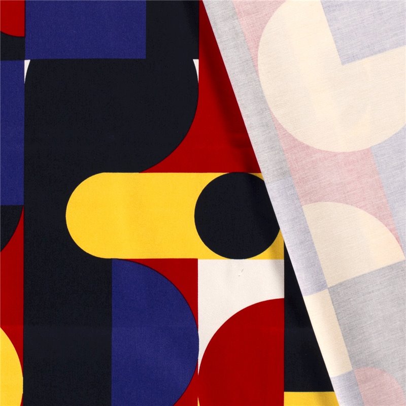 COTTON SATIN ABSTRACT