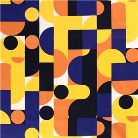 COTTON SATIN ABSTRACT