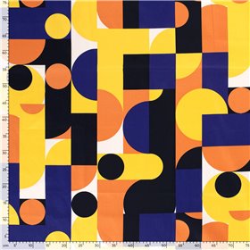 COTTON SATIN ABSTRACT