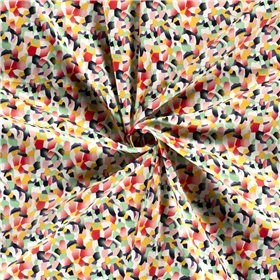 COTTON SATIN ABSTRACT